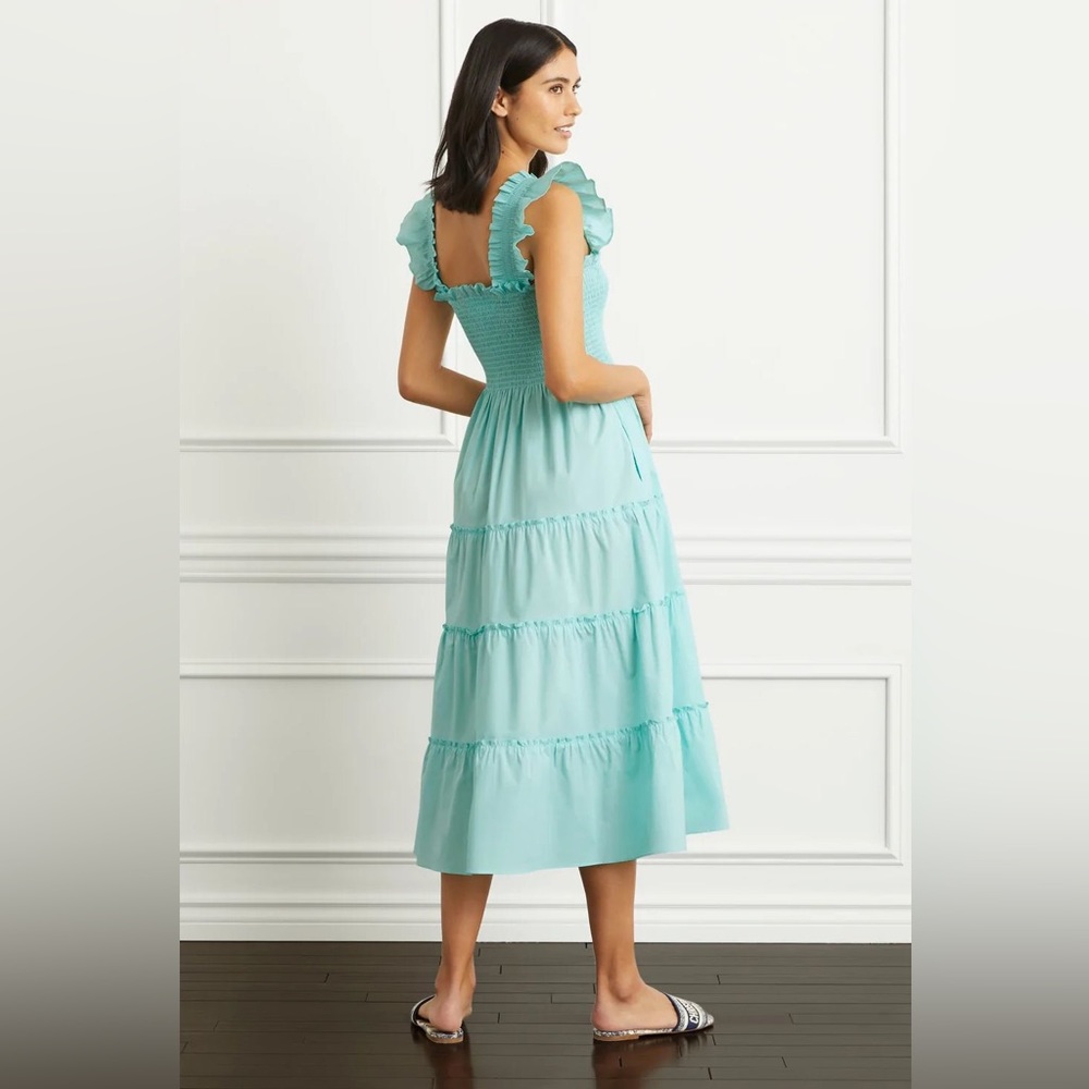 NWT Hill House bay blue poplin Ellie, XS